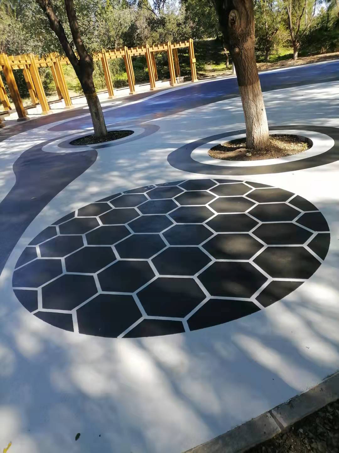 河南彩色防滑路面景區工程
